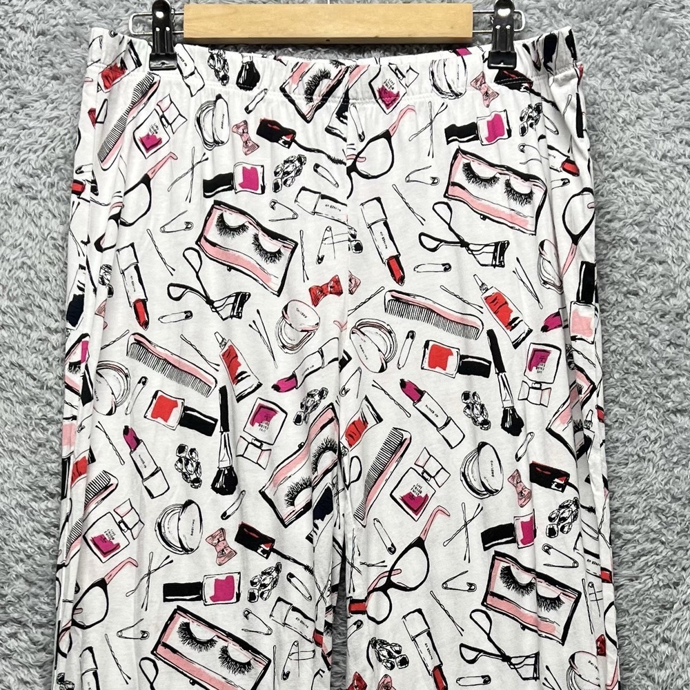 Kate Spade Pajama Set Womens Large Dream A LIttle Dream Makeup Beauty Lipstick - Picture 10 of 16